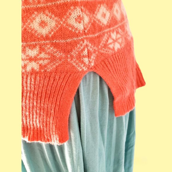 GAP Lambs Wool Knit Sweater Salmon S - Picture 2 of 5